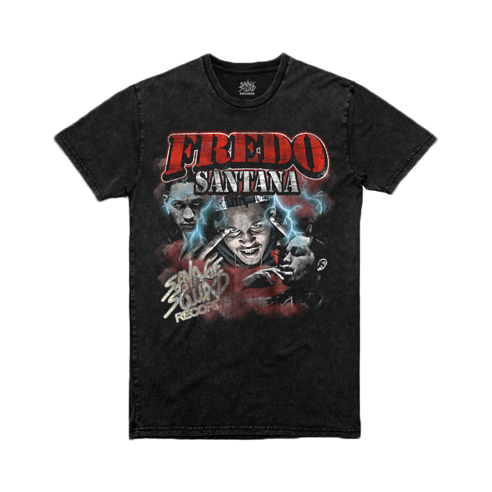 Fredo Legend T-shirt - Black Vintage Wash