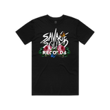 Floral Logo T-Shirt - Black