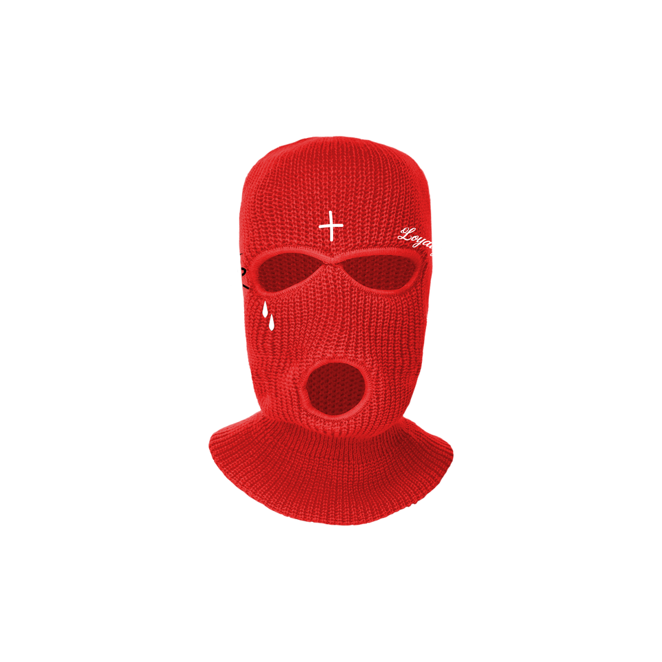LEGENDS NEVER DIE SKI MASK - RED