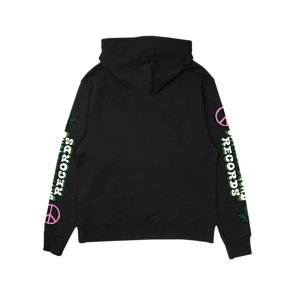420 SMOKER BEAR HOODIE - BLACK