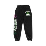 420 SMOKER BEAR SWEATPANTS - BLACK