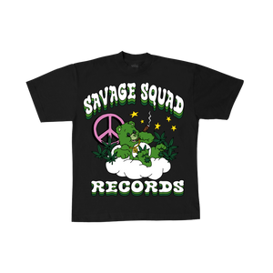 420 SMOKER BEAR T-SHIRT - BLACK