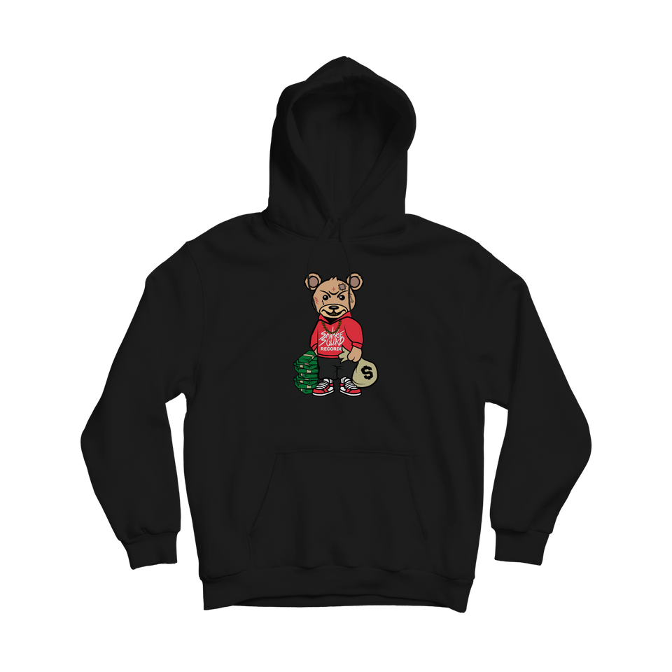 Trap Teddy Hoodie - Black