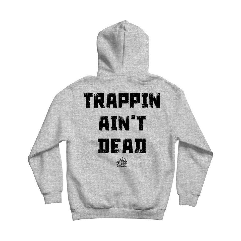 Trap Teddy Hoodie - Heather Grey
