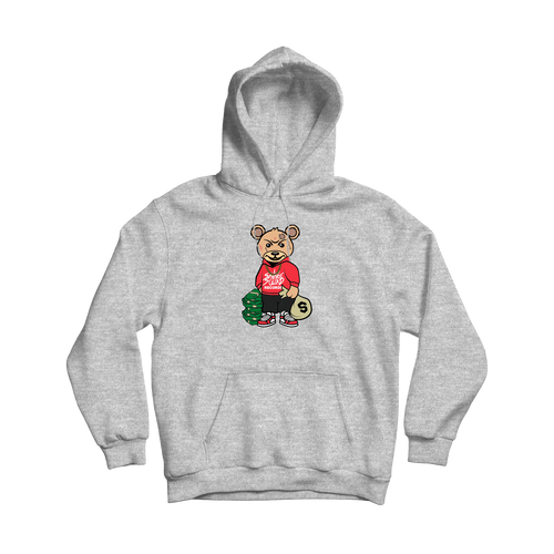 Trap Teddy Hoodie - Heather Grey