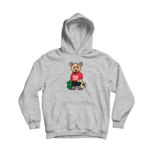 Trap Teddy Hoodie - Heather Grey