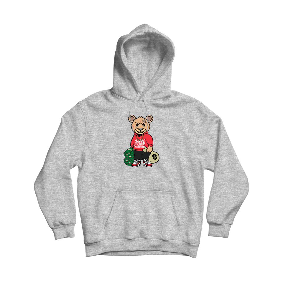 Trap Teddy Hoodie - Heather Grey