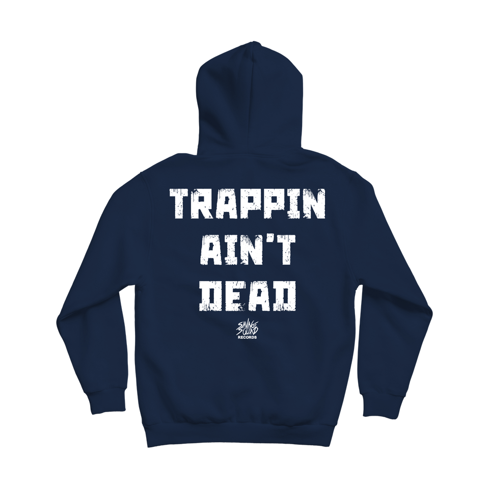 Trap Teddy Hoodie - Navy Blue