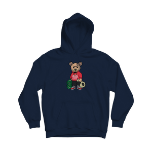 Trap Teddy Hoodie - Navy Blue