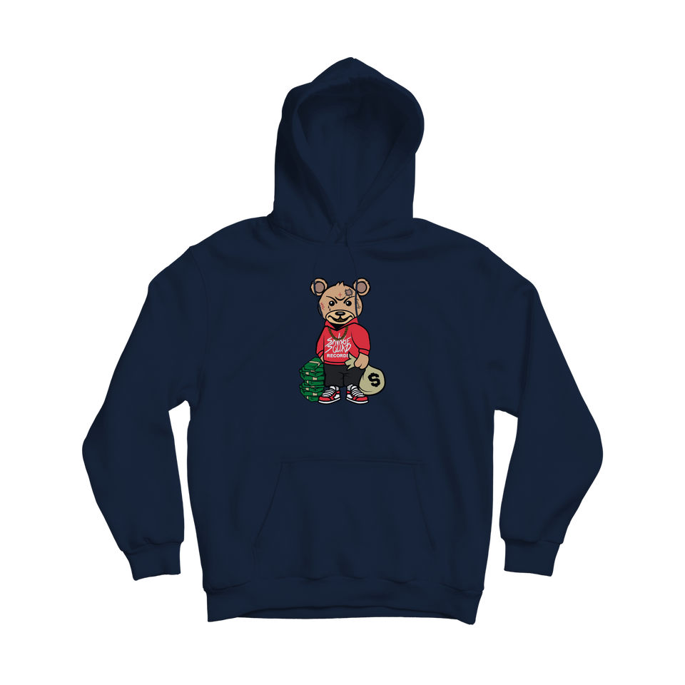 Trap Teddy Hoodie - Navy Blue