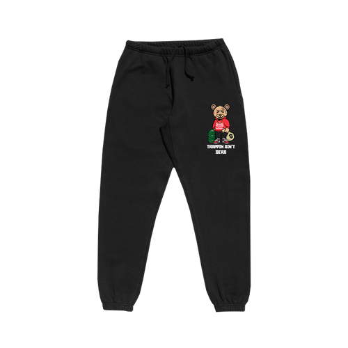 Trap Teddy Sweatpants - Black