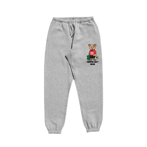 Trap Teddy Sweatpants - Heather Grey