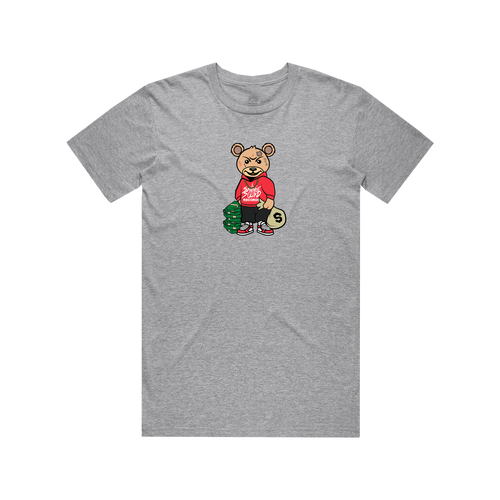Trap Teddy T-Shirt - Heather Grey