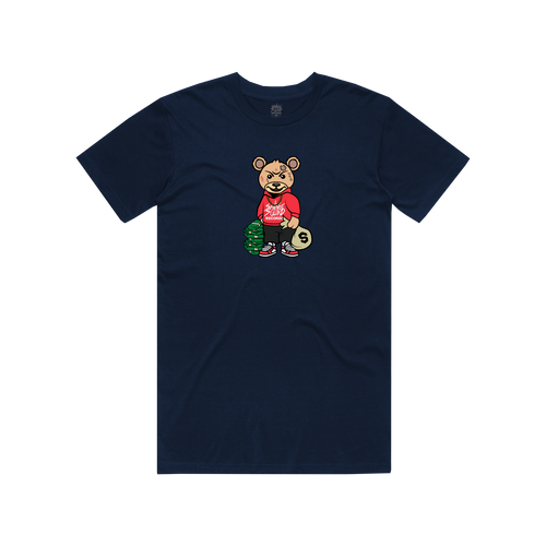 Trap Teddy T-Shirt - Navy Blue