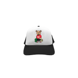 TRAP TEDDY TRUCKER HAT - BLACK