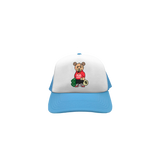 TRAP TEDDY TRUCKER HAT - BLUE