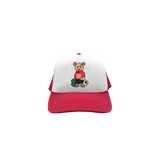 TRAP TEDDY TRUCKER HAT - RED