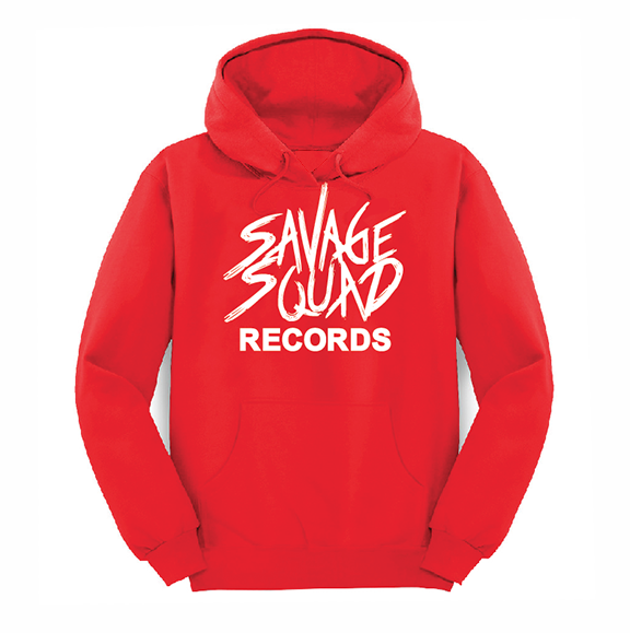 Savage Squad Records Hoodie - Red